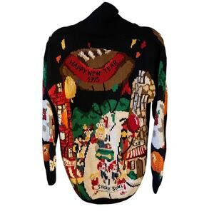 Vintage Eagle's eye sweater NEW New years 1995 college football bowl games